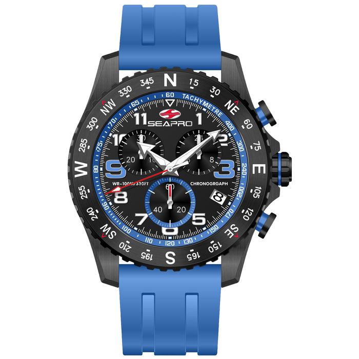 Seapro Men's Gallantry Black Dial Watch - SP9735