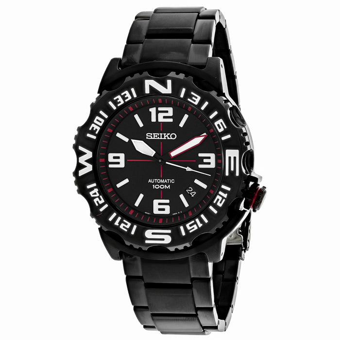 Seiko Men's Superior Black Dial Watch - SRP447K1