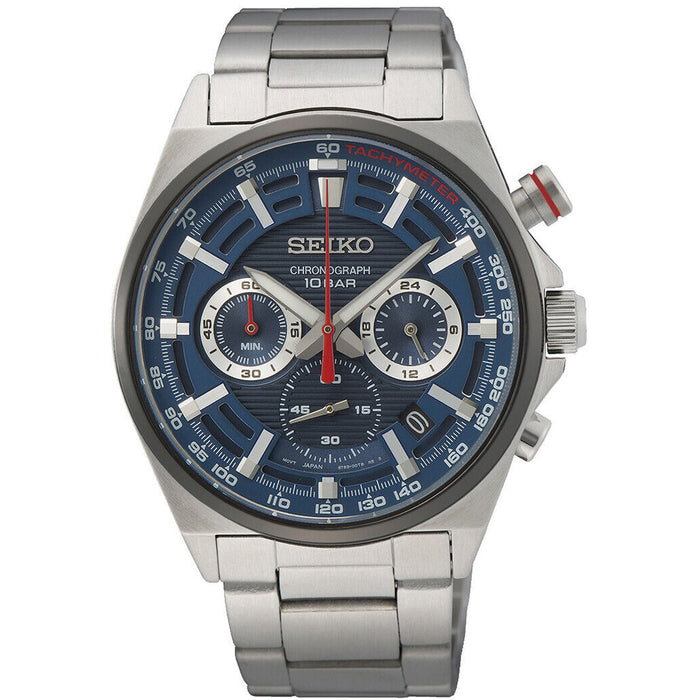 Seiko Men's Classic Blue Dial Watch - SSB407P1