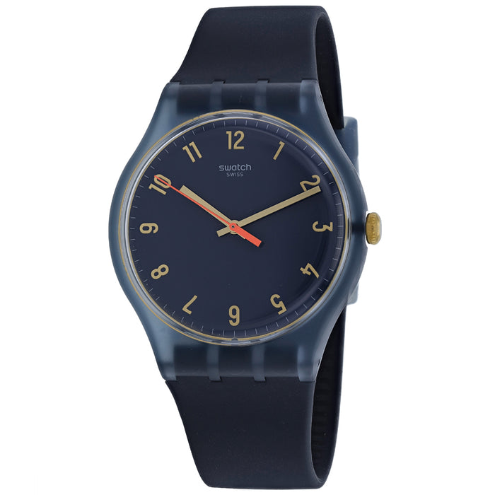 Swatch Men's Nuit Blue dial watch - SUOM105