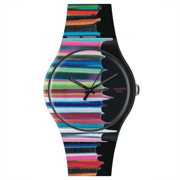 Swatch Women's Classic Multicolor Dial Watch - SUOZ118