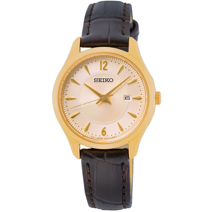 Seiko Women's Classic Gold Dial Watch - SUR478P1