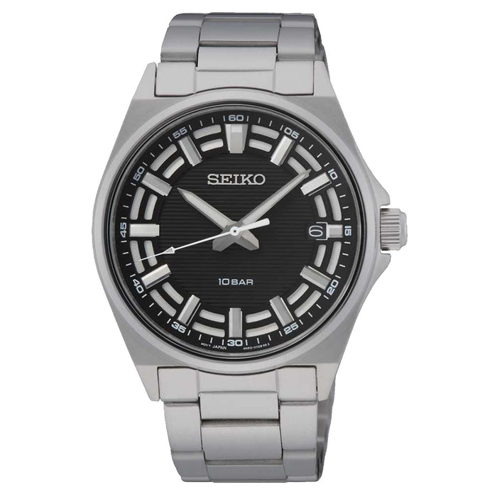 Seiko Men's Classic Black Dial Watch - SUR505P1
