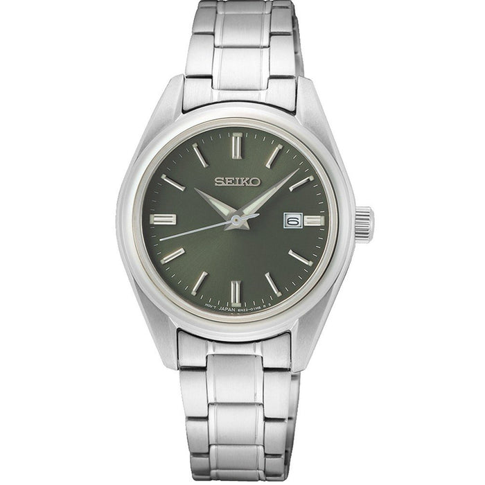 Seiko Men's Classic Green Dial Watch - SUR533P1