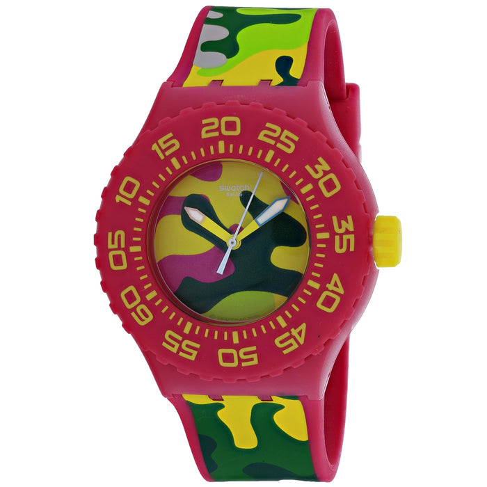 Swatch Men's Camo Multi color Dial Watch - SUUP101