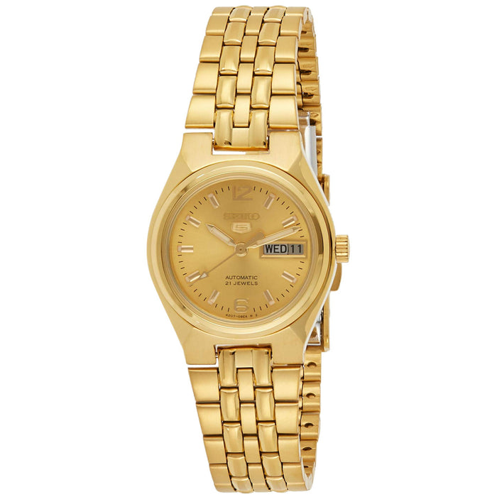 Seiko Women's Seiko 5 Gold Dial Watch - SYMK36K1