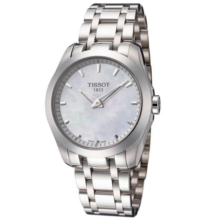 Tissot Women's Counturier Mother of pearl Dial Watch - T0352461111100