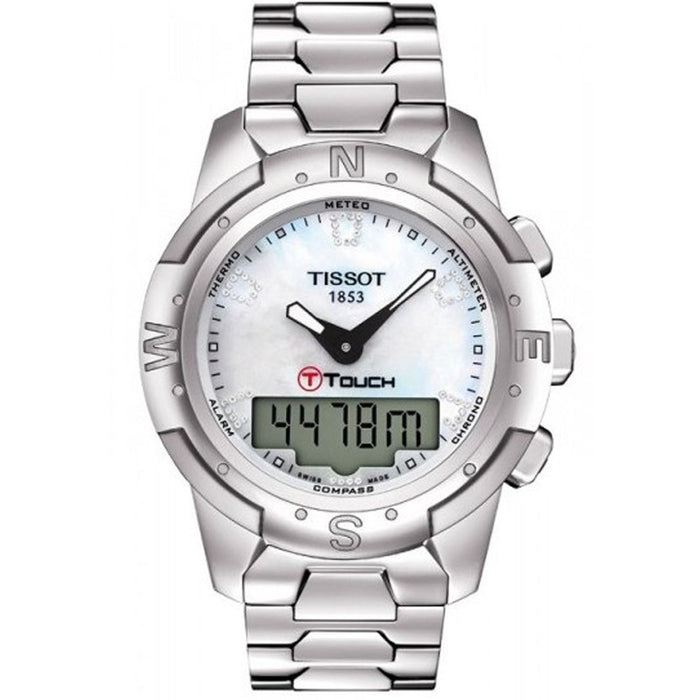 Tissot Men's T-Touch Mother of pearl Dial Watch - T0472204411600