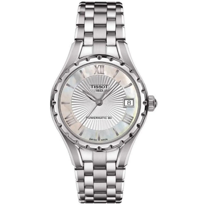 Tissot Women's T-Lady Powermatic 80 White MOP Dial Watch - T0722071111800