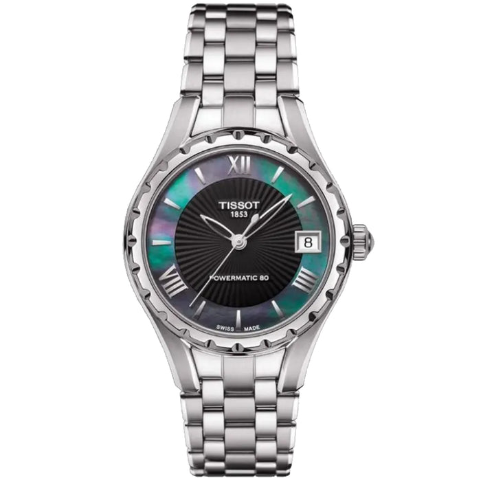 Tissot Women's T-Lady Powermatic 80 Black MOP Dial Watch - T0722071112800