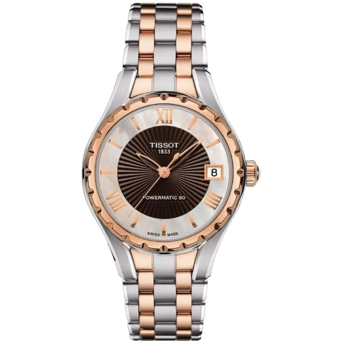 Tissot Women's T-Lady Powermatic 80 Brown MOP Dial Watch - T0722072211802