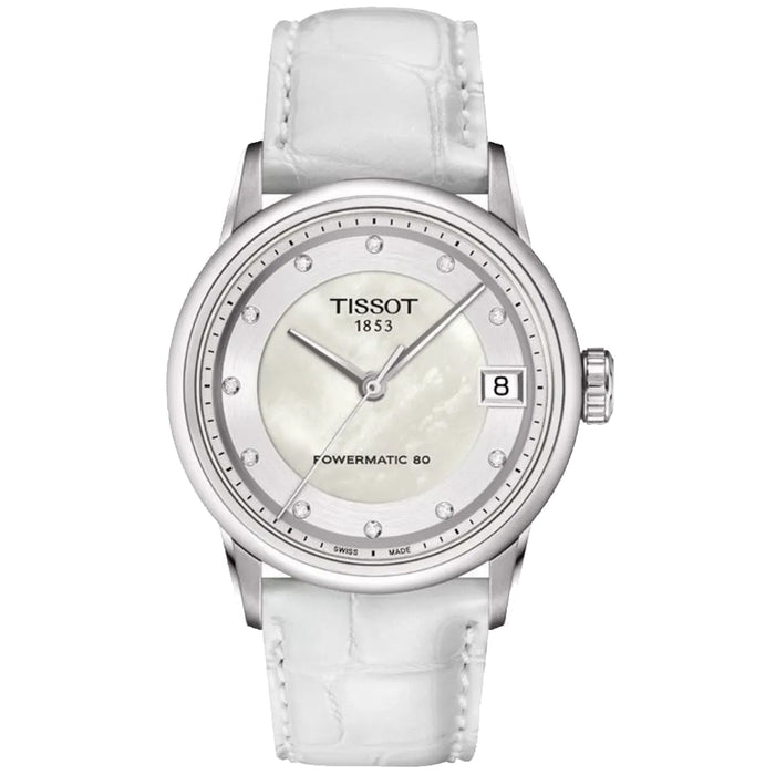 Tissot Women's T-Classic Luxury Powermatic 80 Mother of Pearl Dial Watch - T0862071611600