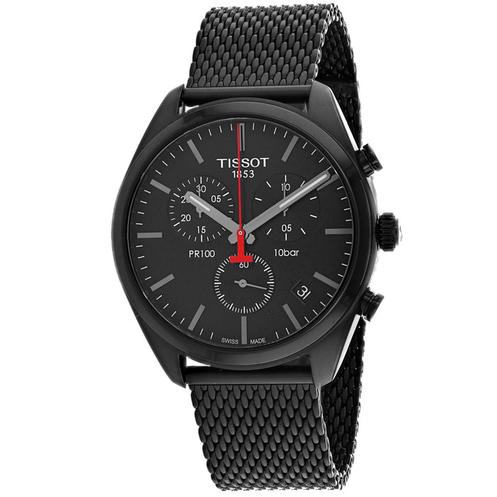 Tissot Men's PR 100 Black Dial Watch - T1014173305100