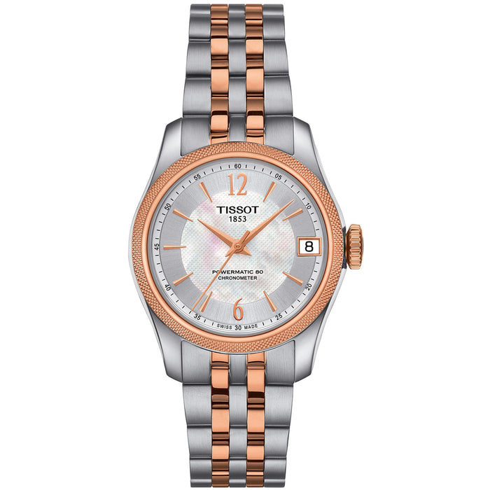 Tissot Women's Ballade Powermatic 80 Silver MOP Dial Watch - T1082082211701