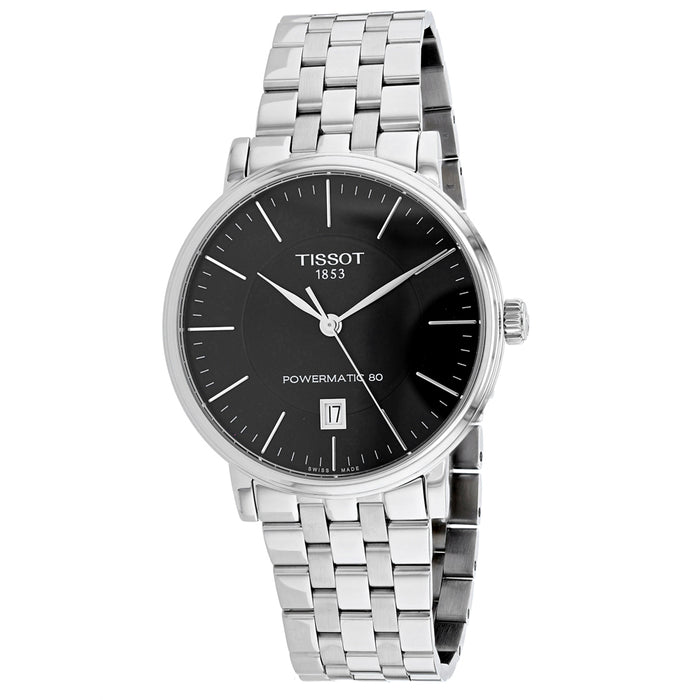 Tissot Men's Carson Powermatic Black Dial Watch - T1224071105100