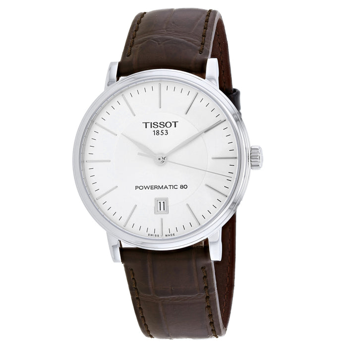 Tissot Men's Carson Powrematic White Dial Watch - T1224071603100