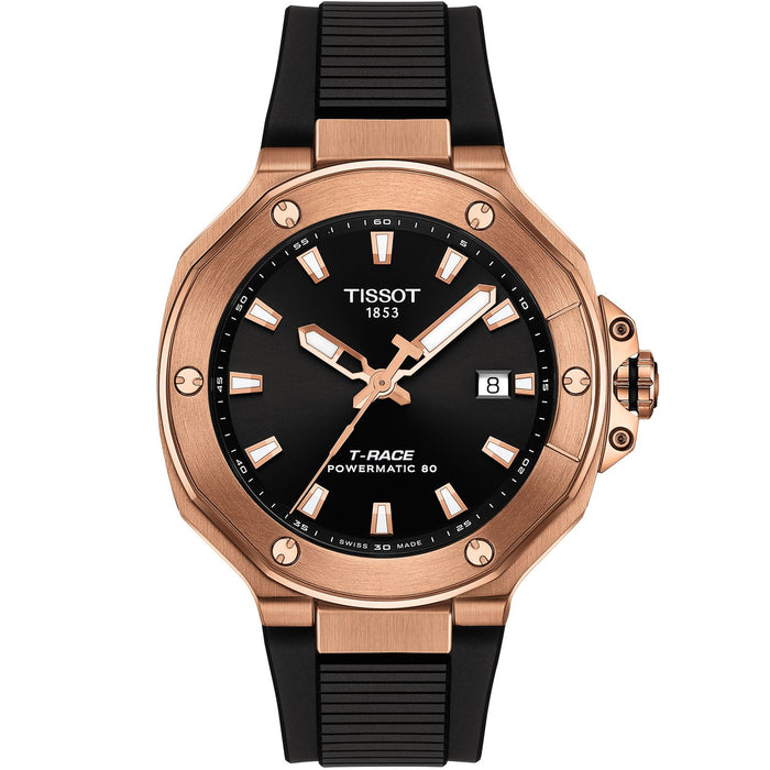 Tissot Men's T-Race Powermatic 80 Black Dial Watch - T1418073705100