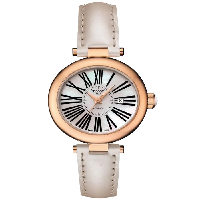 Tissot Women's Glamorous Lady White MOP Dial Watch - T9173077611300