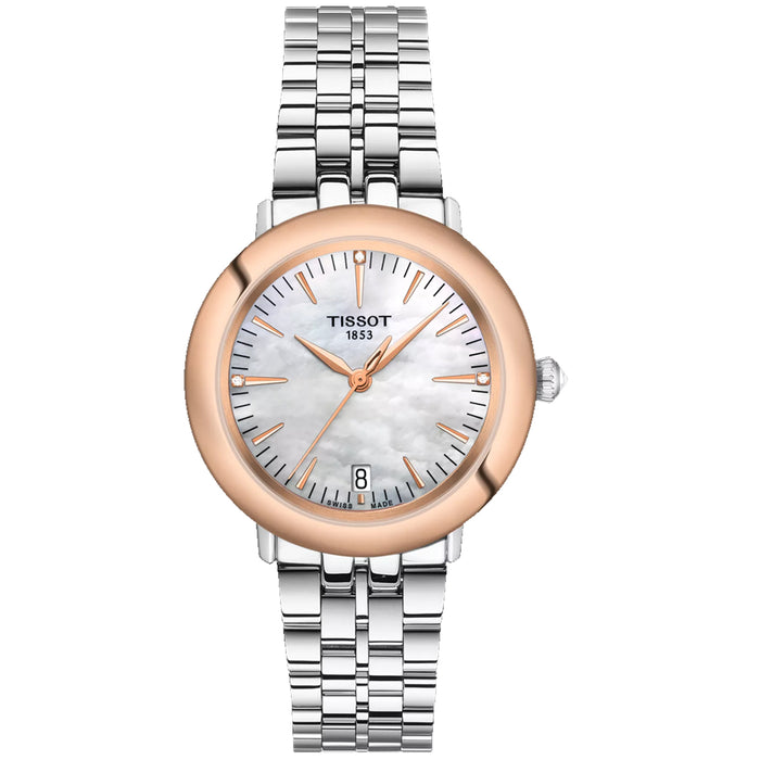 Tissot Women's T-Gold Glendora Mother of Pearl Dial Watch - T9292104111600