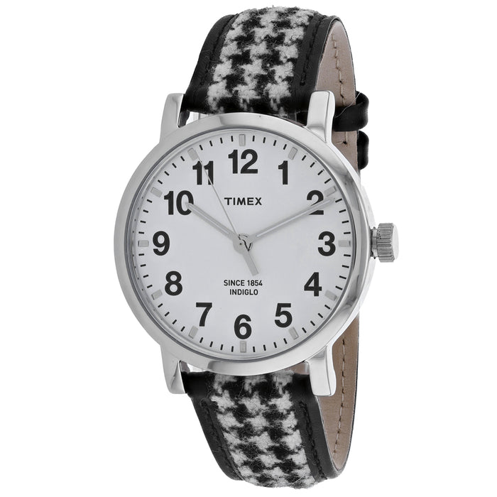 Timex Men's Houndstooth White Dial Watch - TW2P98800