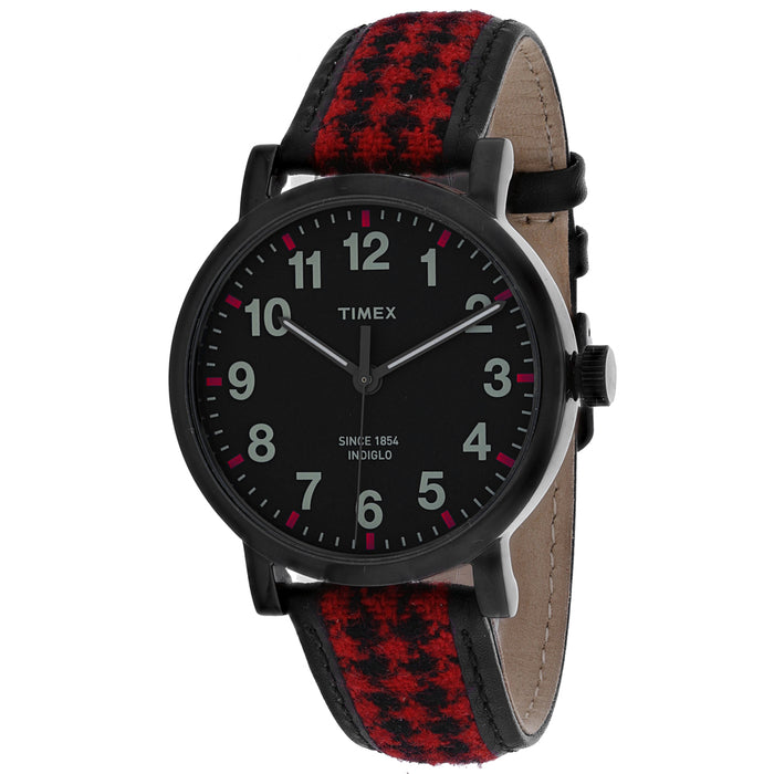 Timex Men's Houndstooth Black Dial Watch - TW2P98900