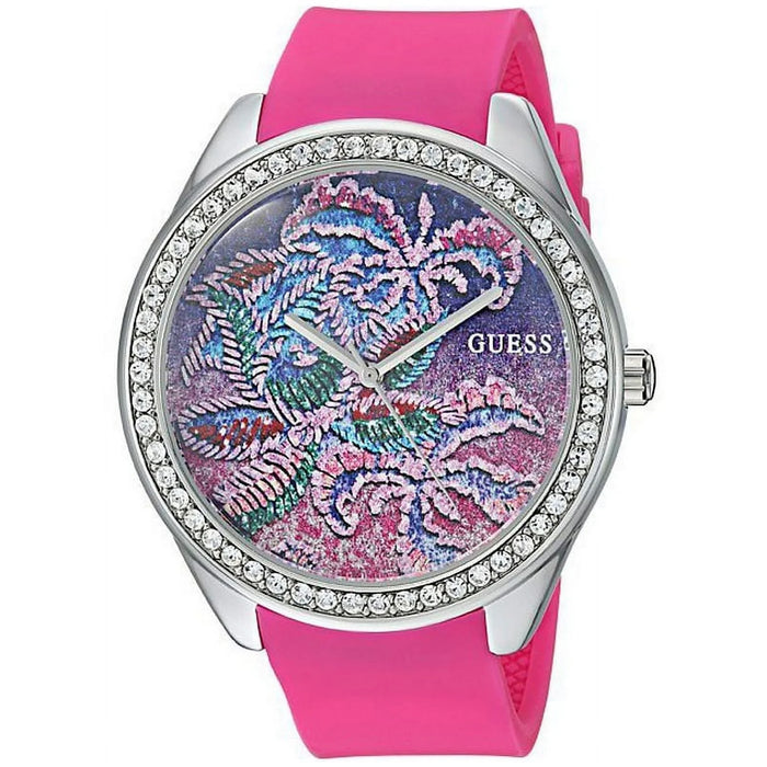 Guess Women's Tropical Pink Multicolor Dial Watch - U0960L1