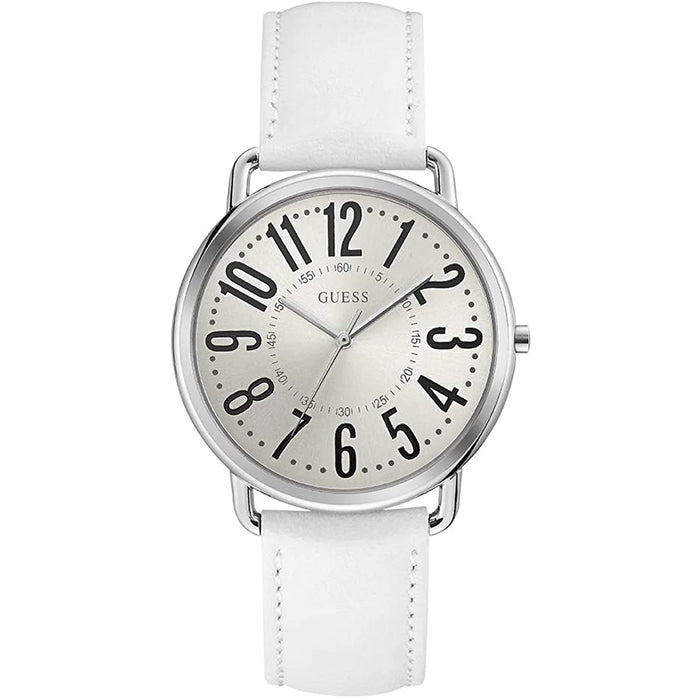 Guess Women's GC White Leather White Dial Watch - U1068L1