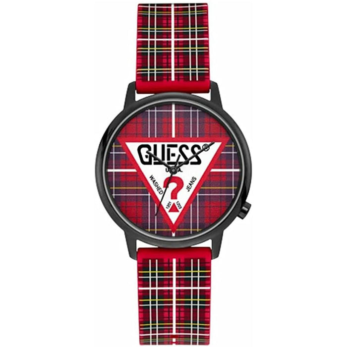 Guess Women's Classic Red Dial Watch - V1029M2