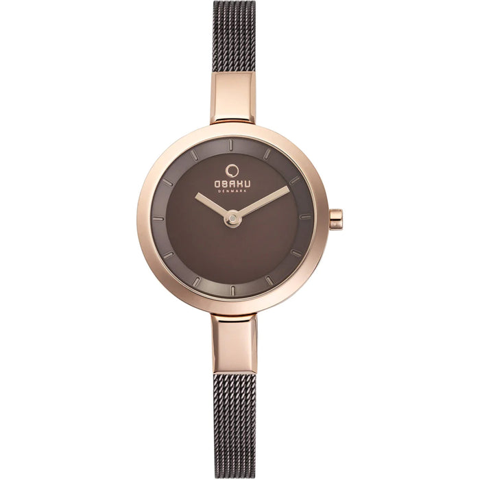 Obaku Women's Walnut Brown Dial Watch - V129LXVNMN