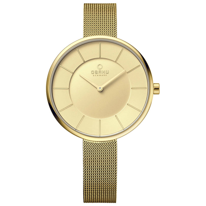 Obaku Men's Classic White Dial Watch - V185LXGGMG