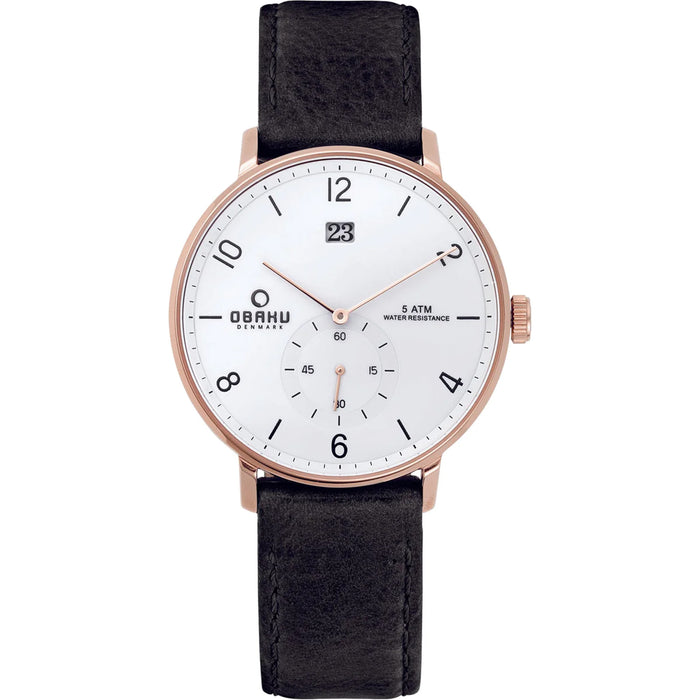 Obaku Women's Denmark White Dial Watch - V190GDVWRB