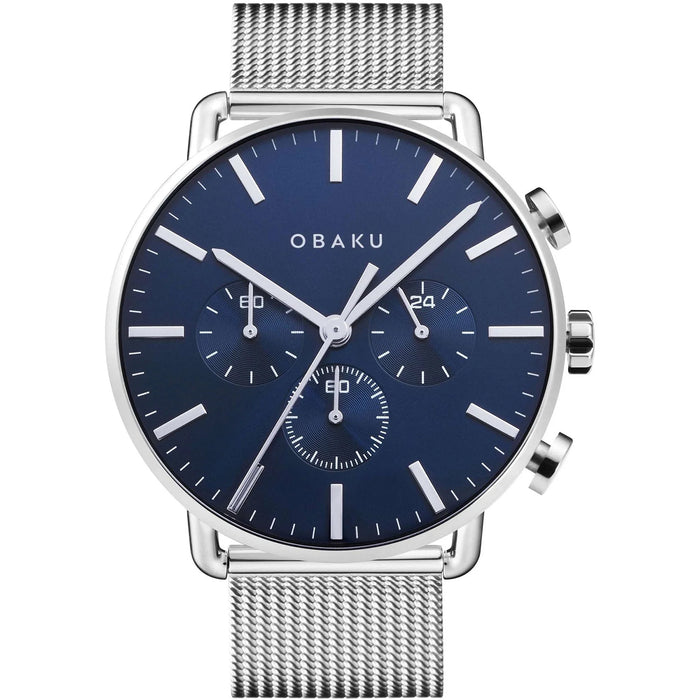 Obaku Men's Classic Blue Dial Watch - V232GCCLMC