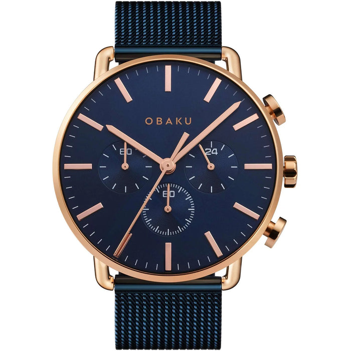 Obaku Men's Havn Black Dial Watch - V232GCVLML