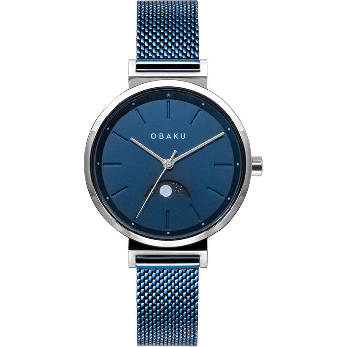 Obaku Women's Maane Blue Dial Watch - V243LMCLML