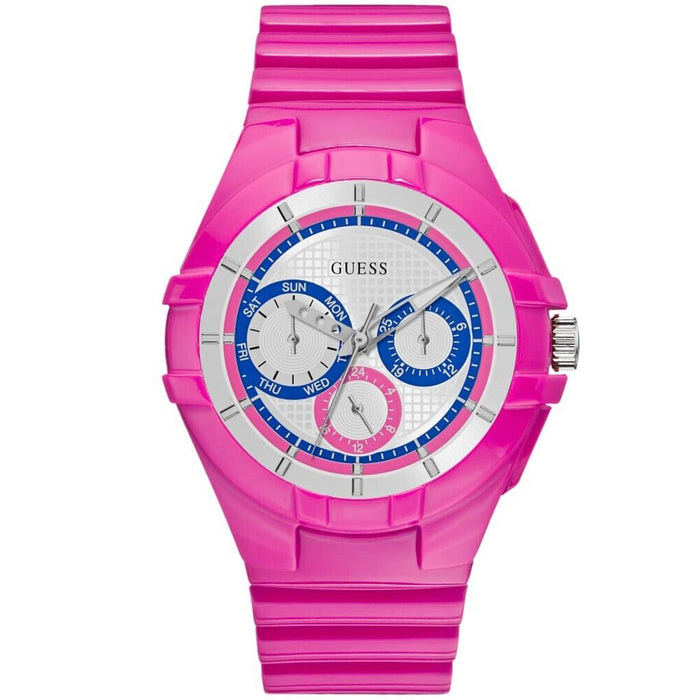 Guess Women's Pink Sport White Dial Watch - W0942L3