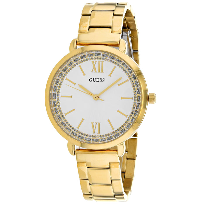 Guess Women's Posh White Dial Watch - W1231L2