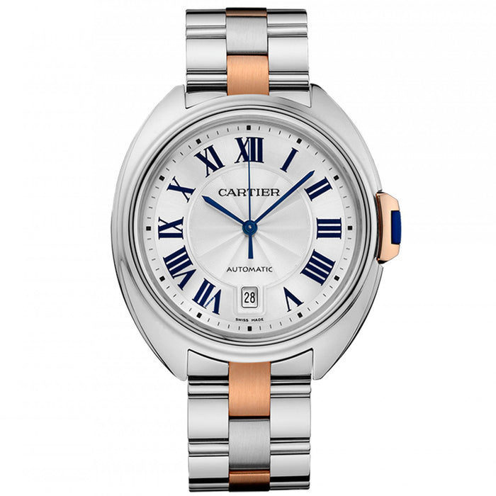 Cartier Men's Cle De Cartier Silver Dial Watch - W2CL0002