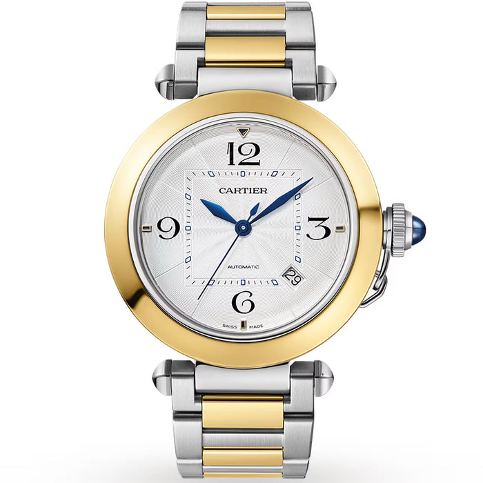 Cartier Men's Pasha Silver Dial Watch - W2PA0009