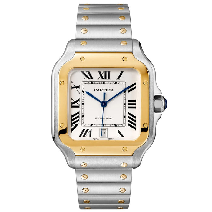 Cartier Men's Santos Silver Dial Watch - W2SA0016