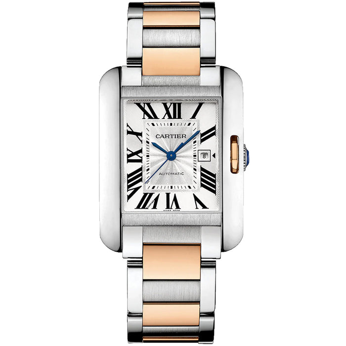 Cartier Women's Tank Anglaise Silver Dial Watch - W5310037