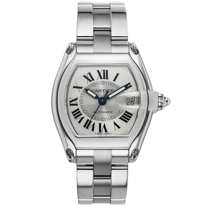 Cartier Men's Roadster Silver Dial Watch - W62000V3