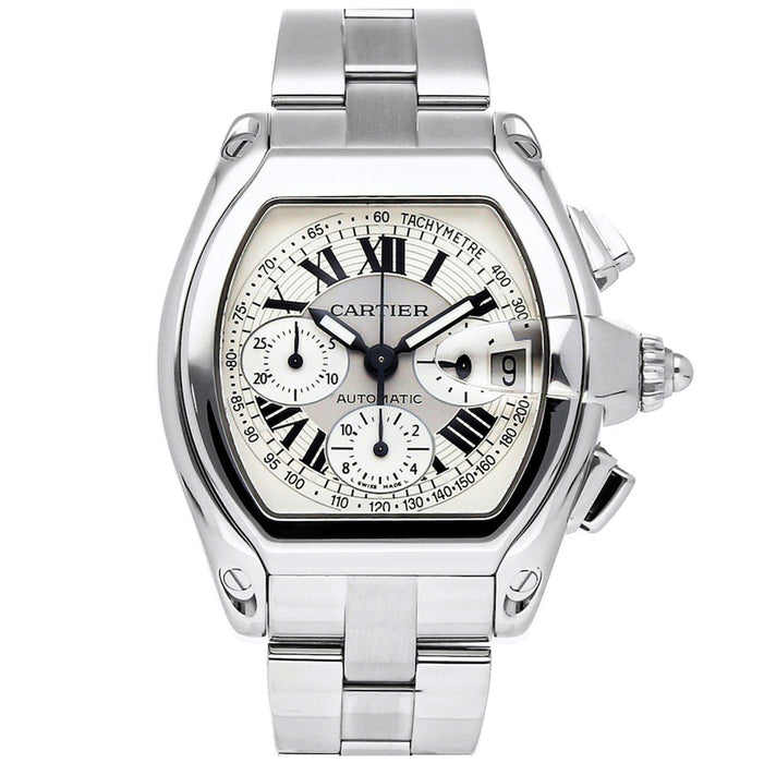 Cartier Men's Roadster Silver Dial Watch - W62006X6
