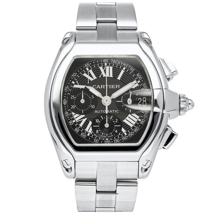 Cartier Men's Roadster Black Dial Watch - W62007X6