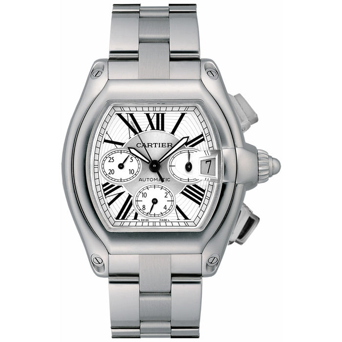Cartier Men's Roadster Silver Dial Watch - W62019X6