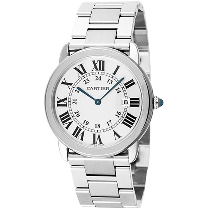 Cartier Men's Rondo Solo Silver Dial Watch - W6701005