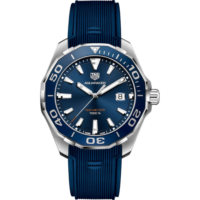 Tag Heuer Men's Aquaracer  Blue Dial Watch - WAY101C.FT6153