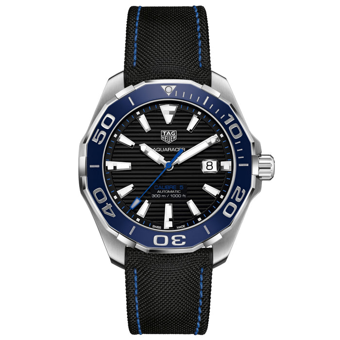 Tag Heuer Men's Aquaracer Black Dial Watch - WAY201C.FC6395