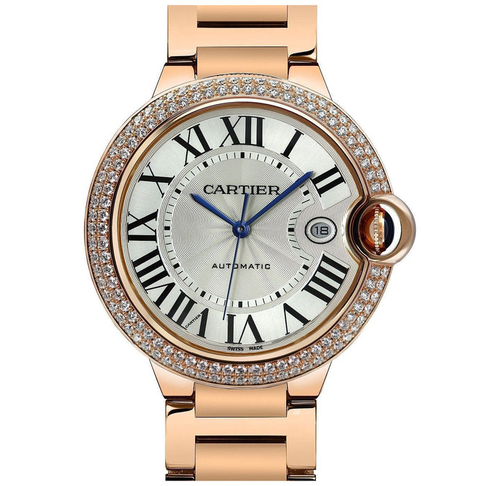 Cartier Men's Ballon Bleu Silver Dial Watch - WE9008Z3