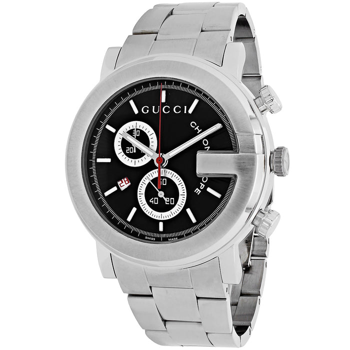 Gucci Men's 101 Series Black Dial Watch - YA101309