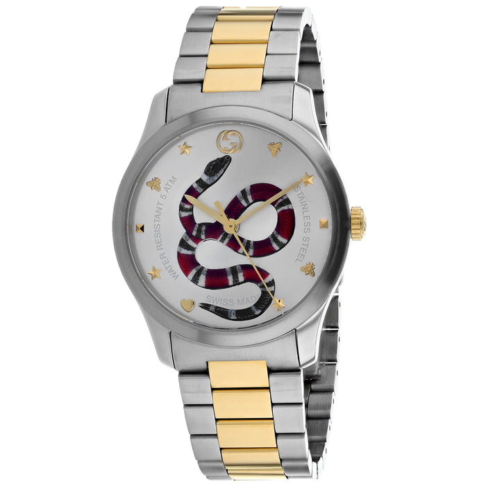 Gucci Unisex's G-Timeless Silver Dial Watch - YA1264075